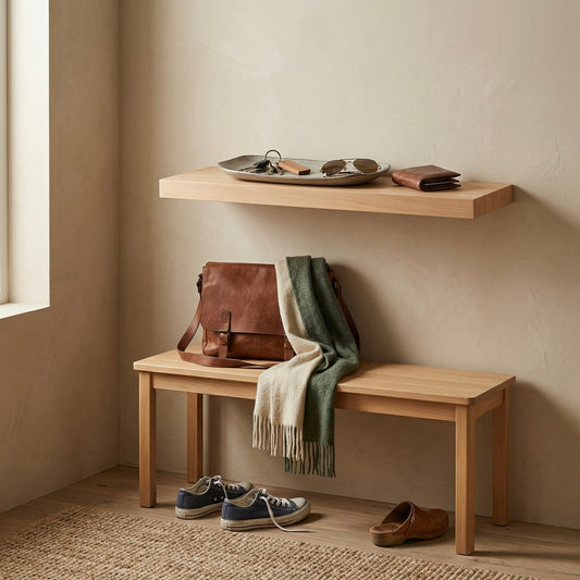 Schwebendes Wandregal – Buche Eco