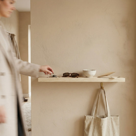 Schwebendes Wandregal – Esche Eco