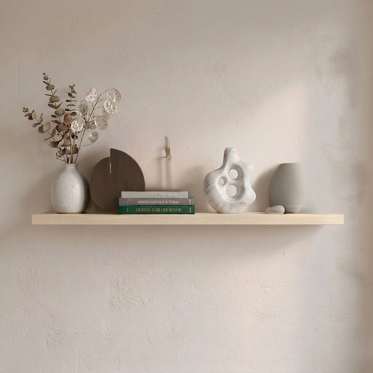 Schwebendes Wandregal Ahorn furniert