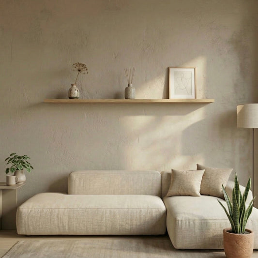 Schwebendes Wandregal – Eiche Eco