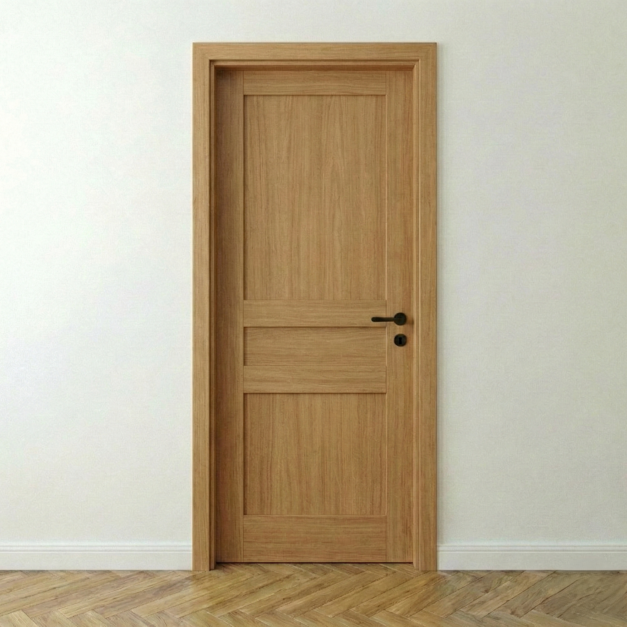 Design-Innentür Kontur 1 aus Eiche – stumpf einschlagend nach Maß