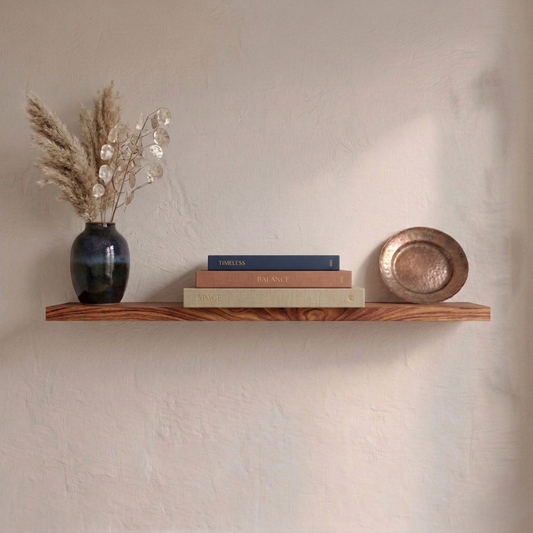 Schwebendes Wandregal Rüster furniert