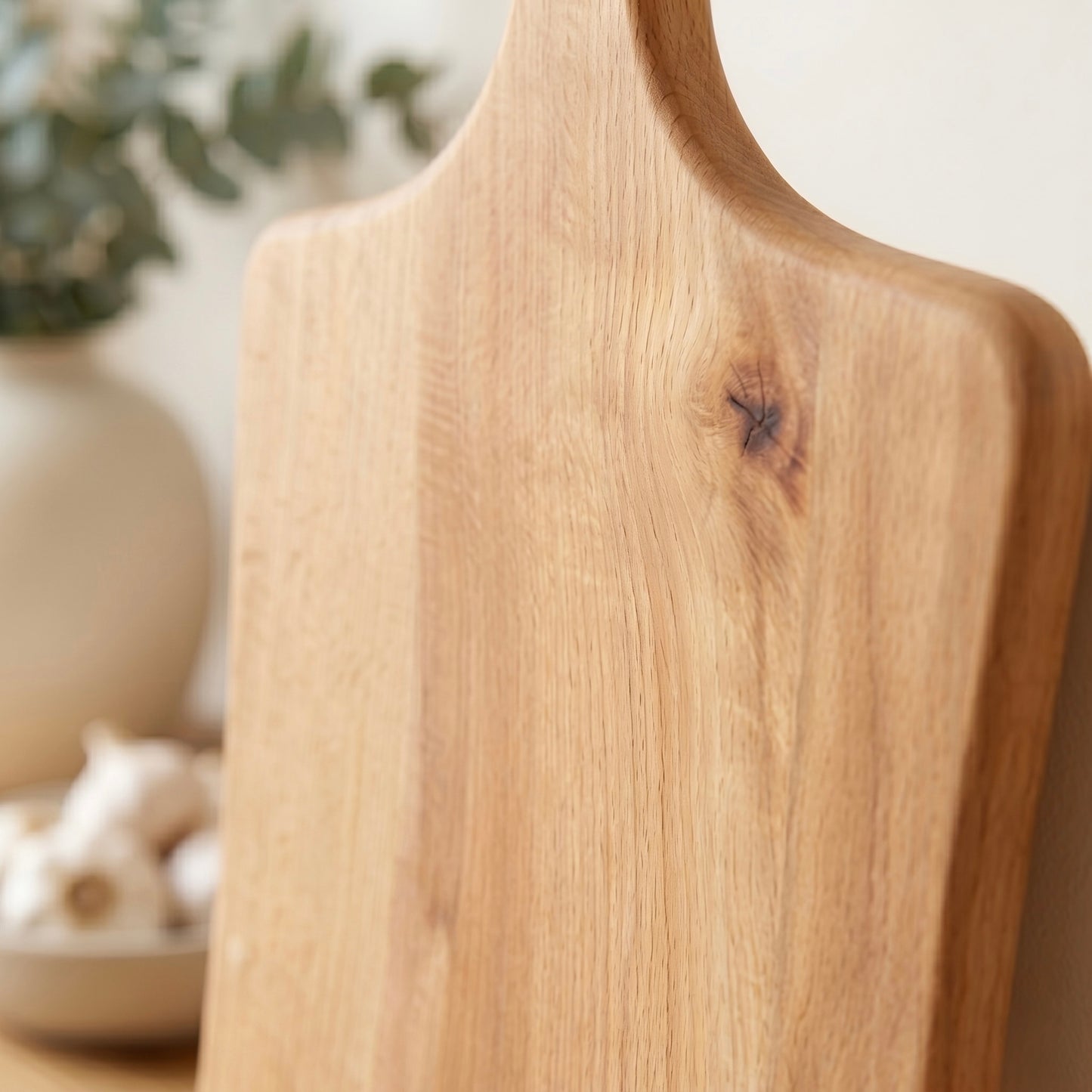 Natürliche Holzmaserung des Servierbretts Buche Pure aus massiver Buche